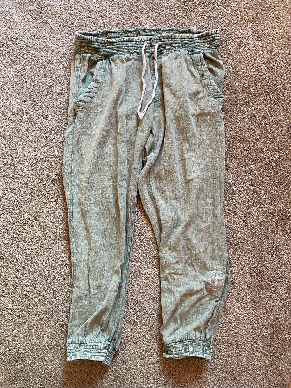 Rip Curl Soft Green Drawstring Joggers